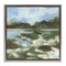 Stupell Industries Fluid Landscape Impression Framed Floater Canvas Wall Art Design by June Erica Vess